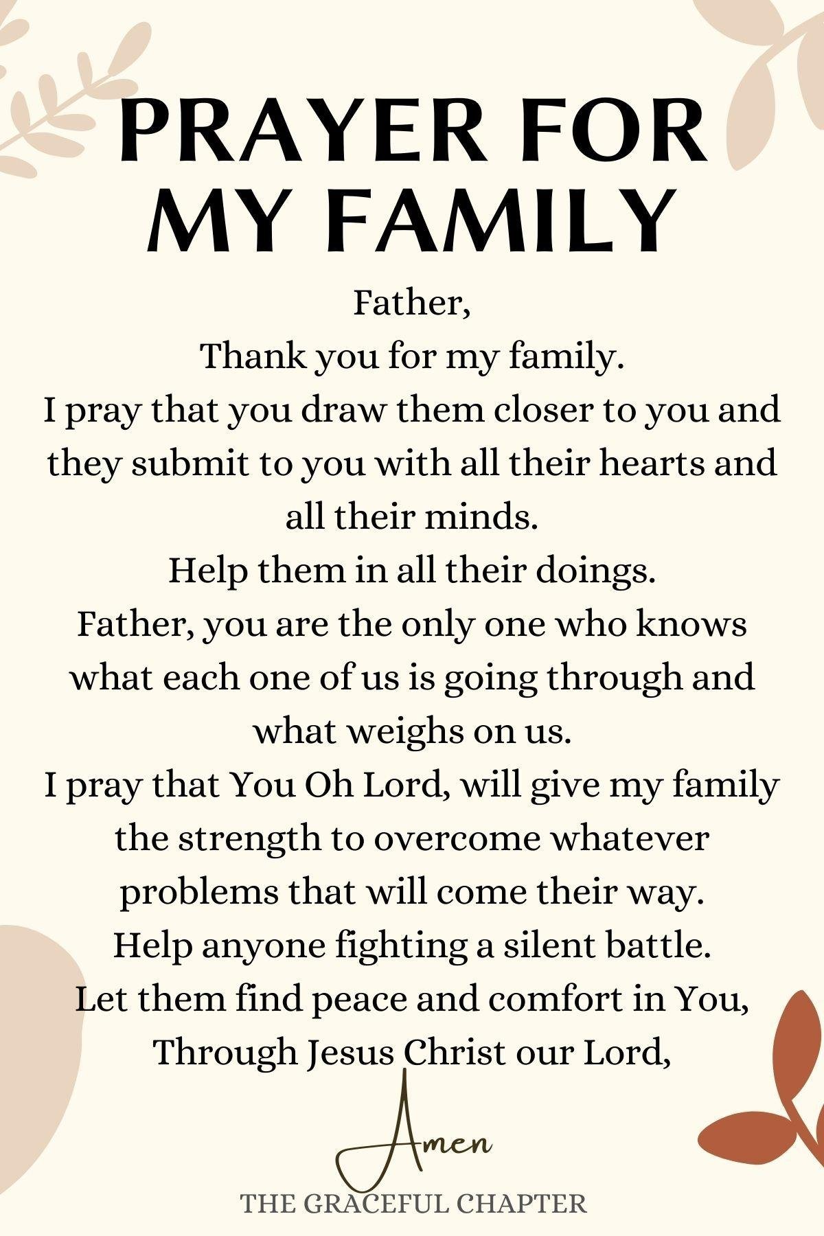 af2742 - 120 Prayers For My Family Quotes